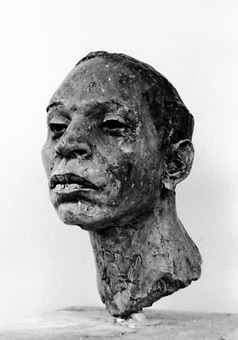 plaster figurative portrait study